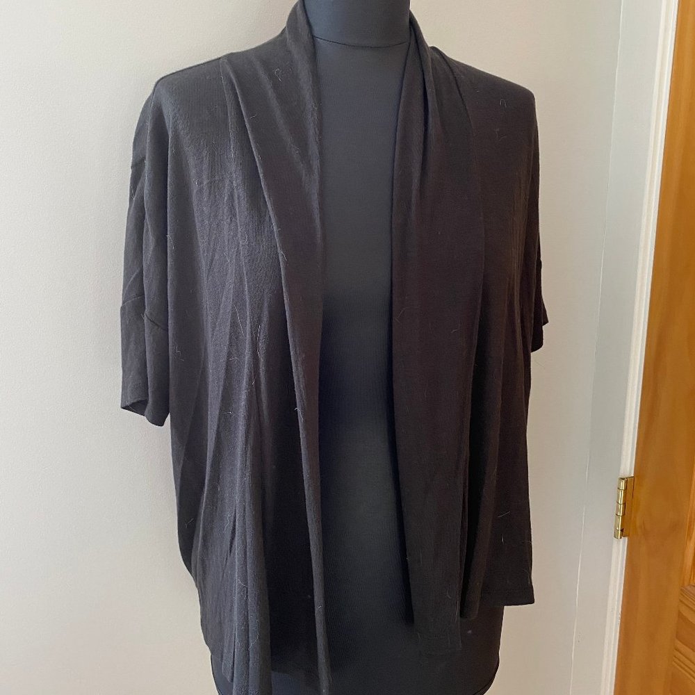 Short sleeve cotton cardigan